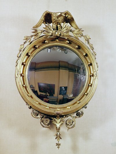 Convex Glass Mirror by English School